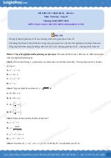 Đề thi giữa kì 2 Toán 10 - Đề số 4